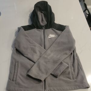 Nike Kids Gray Fleece Jacket